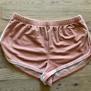 Pink Velvet Lounge Shorts